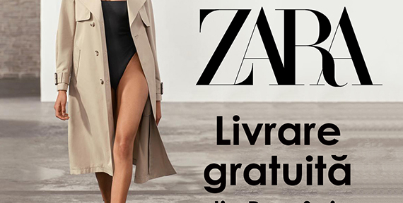 Livrare gratuită a articolelor Zara din România